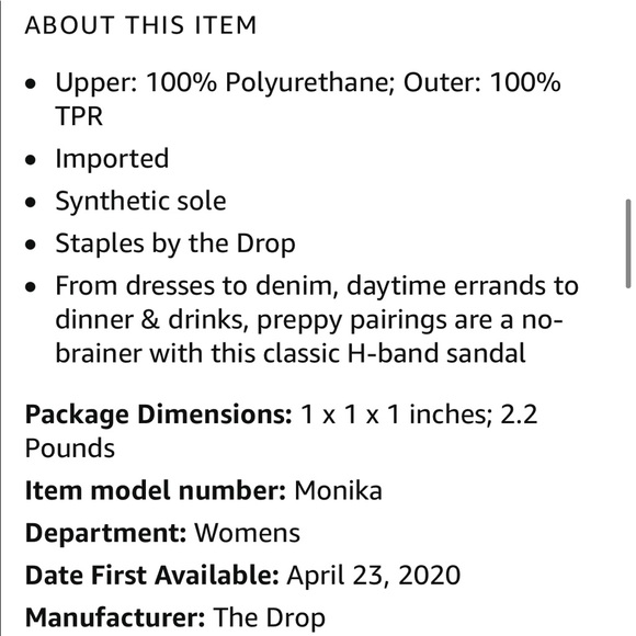 The Drop-Monika Flat H-Band Slide Sandal - Picture 12 of 13